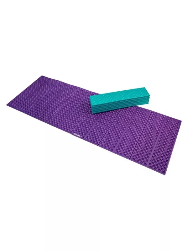Складной туристический коврик ISOLON (Изолон) Tourist Flex 179 × 59 см бирюзовый-фиолетовый
