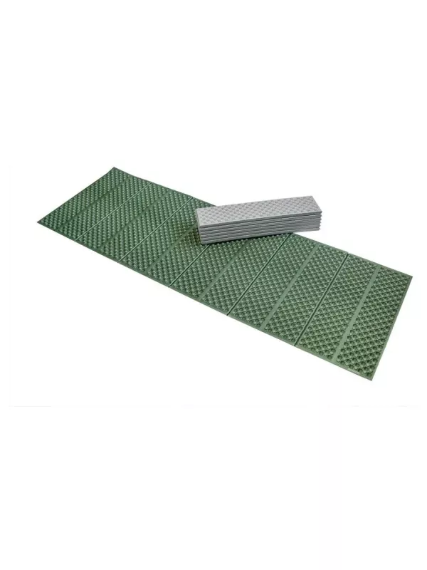 Складной туристический коврик ISOLON (Изолон) Tourist Flex 179 × 59 см серебристый-хаки